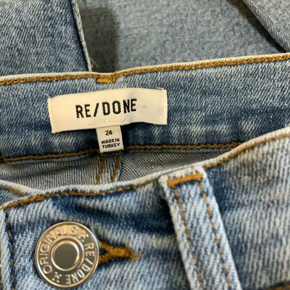 Re/Done 90s High Rise Ankle Crop Jeans sz 24 - Picture 9 of 9